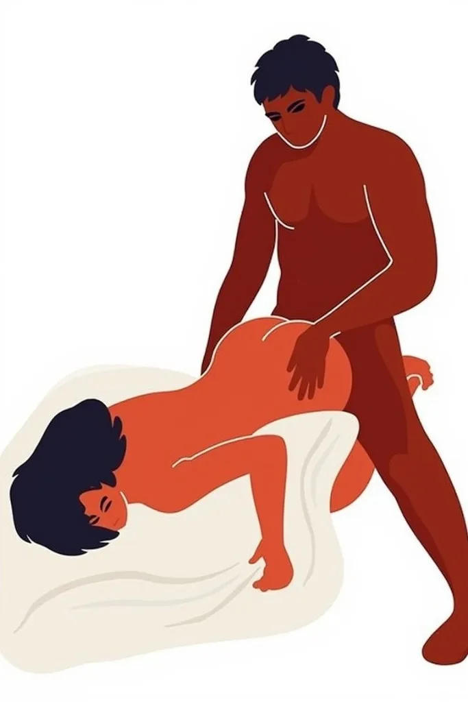 kanepe sorfcusu Couch Surfer seks pozisyonu: alıcı partner kanepe koluna eğilirken veren partner arkadan yaklaşır.