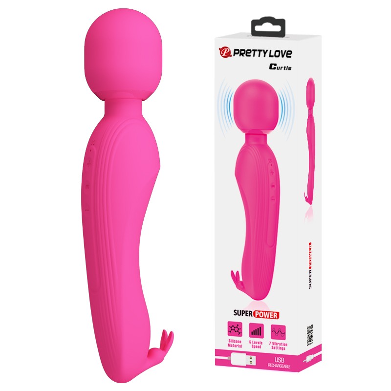 usb-sarjli-silikon-masaj-wand-vibrator-curtis-pembe-01 USB Şarjlı Silikon Masaj Wand Vibratör - Curtis (Pembe) - Görsel 1