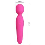 USB Şarjlı Silikon Masaj Wand Vibratör - Curtis (Pembe) - Görsel 9