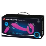 USB Şarjlı Strapless Çift Taraflı Titreşimli ve Elektro Şoklu Strapon Vibratör - Thunderbird - Görsel 9