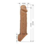 1 cm Premium Uzatmalı Halkalı Gerçekçi Penis Kılıfı – Lionel - Görsel 8