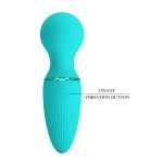 10 Fonksiyonlu Manyetik Şarjlı Mini Masaj Vibratörü – Dwayne (Turkuaz) - Görsel 6
