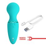 10 Fonksiyonlu Manyetik Şarjlı Mini Masaj Vibratörü – Dwayne (Turkuaz) - Görsel 7