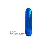10 Fonksiyonlu USB Şarjlı Metalik Mini Bullet Vibratör – Kiwi (Safir Mavisi) - Görsel 6