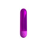 10 Fonksiyonlu USB Şarjlı Metalik Mini Bullet Vibratör – Kiwi (Magenta) - Görsel 2
