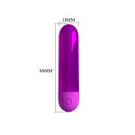 10 Fonksiyonlu USB Şarjlı Metalik Mini Bullet Vibratör – Kiwi (Magenta) - Görsel 8