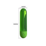 10 Fonksiyonlu USB Şarjlı Metalik Mini Bullet Vibratör – Kiwi (Zümrüt Yeşili) - Görsel 8