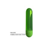 10 Fonksiyonlu USB Şarjlı Metalik Mini Bullet Vibratör – Kiwi (Zümrüt Yeşili) - Görsel 6
