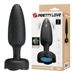 10 Fonksiyonlu USB Şarjlı Titreşimli İleri Geri Hareketli LED Işıklı Anal Plug – Tarion