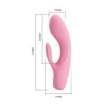12 Fonksiyonlu Hafızalı USB Şarjlı G-Nokta ve Klitoris Vibratörü – Tim (Pembe) - Görsel 9
