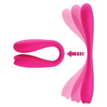 12 Fonksiyonlu Titreşimli Bükülebilir G-Spot & Klitoris Uyarıcılı Vibratör – Yedda (Pembe) - Görsel 5
