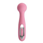 12 Fonksiyonlu USB Şarjlı Masaj Wand Vibratörü – Carina (Pembe) - Görsel 2