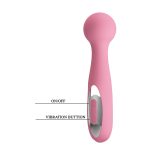 12 Fonksiyonlu USB Şarjlı Masaj Wand Vibratörü – Carina (Pembe) - Görsel 5