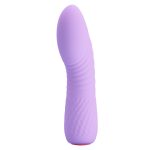 12 Fonksiyonlu USB Şarjlı Mini Vibratör – Lina (Lila) - Görsel 2
