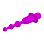 12 Fonksiyonlu USB Şarjlı Silikon Titreşimli Anal Boncuk – Hermosa - Görsel 4