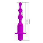 12 Fonksiyonlu USB Şarjlı Silikon Titreşimli Anal Boncuk – Hermosa - Görsel 8