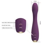 12 Titreşim ve 5 Elektrik Şok Fonksiyonlu Telefon Kontrollü G-Spot Vibratör – Hector (Mor) - Görsel 7
