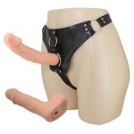 19.8 cm & 15 cm Belden Bağlamalı Çift Dildolu Strap-On - Görsel 4