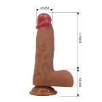 19,3 cm Süper Yumuşak Gerçekçi Silikon Belden Bağlamalı Dildo Penis – Duvall - Görsel 7