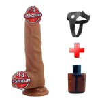 20,6 cm Süper Yumuşak Gerçekçi Silikon Belden Bağlamalı Dildo Penis – Lisle