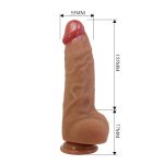 23,2 cm Süper Yumuşak Gerçekçi Silikon Belden Bağlamalı Dildo Penis – Najm - Görsel 8