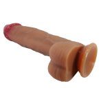 23,5 cm Süper Yumuşak Gerçekçi Silikon Belden Bağlamalı Dildo Penis – Orton - Görsel 7