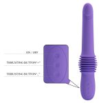 3 Kademeli Hafızalı İleri-Geri Hareketli USB Şarjlı Vibratör – Pazuzu (Mor) - Görsel 7