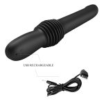 3 Kademeli Hafızalı İleri-Geri Hareketli USB Şarjlı Vibratör – Pazuzu (Siyah) - Görsel 8
