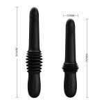 3 Kademeli Hafızalı İleri-Geri Hareketli USB Şarjlı Vibratör – Pazuzu (Siyah) - Görsel 9
