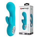 7 Fonksiyonlu 5 Hız Kademeli USB Şarjlı Rabbit G-Nokta Vibratörü – Chris (Mavi)