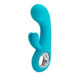 7 Fonksiyonlu 5 Hız Kademeli USB Şarjlı Rabbit G-Nokta Vibratörü – Chris (Mavi) - Görsel 3