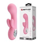 7 Fonksiyonlu 5 Hız Kademeli USB Şarjlı Rabbit G-Nokta Vibratörü – Chris (Pembe)