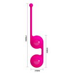 Çift Toplu Silikon Kegel Topu – Tighten Up III (Füşya) - Görsel 6