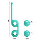 Çift Toplu Silikon Kegel Topu – Tighten Up III (Turkuaz) - Görsel 5