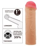 Extended 2.5 cm Uzatmalı Gerçekçi Penis Kılıfı – Nile - Görsel 3
