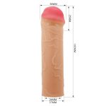 Extended 2.5 cm Uzatmalı Gerçekçi Penis Kılıfı – Nile - Görsel 7