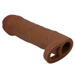 Extended 2.5 cm Uzatmalı Halkalı Melez Rengi Tabanlı Gerçekçi Penis Kılıfı – Bunion - Görsel 5