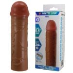 Extended 2.5 cm Uzatmalı Melez Rengi Gerçekçi Penis Kılıfı – Nile - Görsel 2