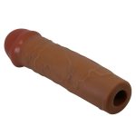 Extended 2.5 cm Uzatmalı Melez Rengi Gerçekçi Penis Kılıfı – Nile - Görsel 5