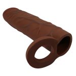 Extended 2.5 cm Uzatmalı Melez Rengi Halkalı Gerçekçi Penis Kılıfı – Kaile - Görsel 7