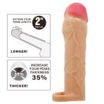 Extended 5 cm Uzatmalı Halkalı Gerçekçi Penis Kılıfı – Hani - Görsel 3
