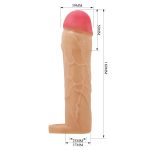 Extended 5 cm Uzatmalı Halkalı Gerçekçi Penis Kılıfı – Hani - Görsel 7