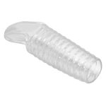 Ribbed Dokulu Penis Kılıfı (Şeffaf) – Hollman - Görsel 4