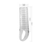 Ribbed Dokulu Penis Kılıfı (Şeffaf) – Hollman - Görsel 7