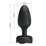 USB Şarjlı 10 Fonksiyonlu Titreşimli 5 Renk LED Işıklı Silikon Anal Plug – Osborn - Görsel 8