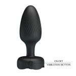 USB Şarjlı 10 Fonksiyonlu Titreşimli 5 Renk LED Işıklı Silikon Anal Plug – Osborn - Görsel 6