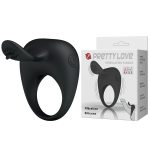 Titreşimli Klitoris Uyarıcılı Silikon Penis Halkası – Stimulating Tongue