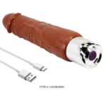 23,8 cm USB Şarjlı Gerçekçi Melez 10 Titreşim Modlu Vibratör – Rufus Pro - Görsel 8