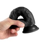 18 cm Realistik Dokulu Belden Bağlamalı Vantuzlu Dildo Penis – Siyah - Görsel 8