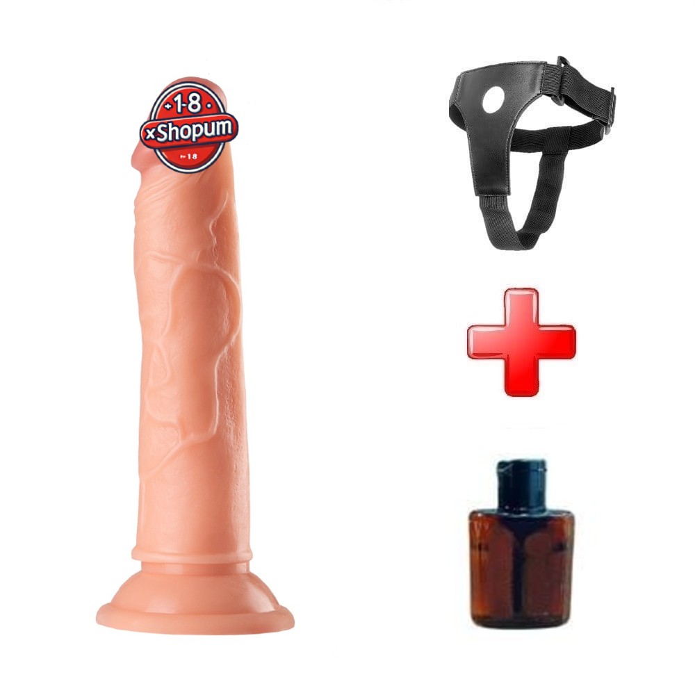 19-cm-testissiz-realistik-belden-baglamali-vantuzlu-dildo-penis-ten-rengi-01-xshopum 19 cm Testissiz Realistik Belden Bağlamalı Vantuzlu Dildo Penis – Ten Rengi - Görsel 1
